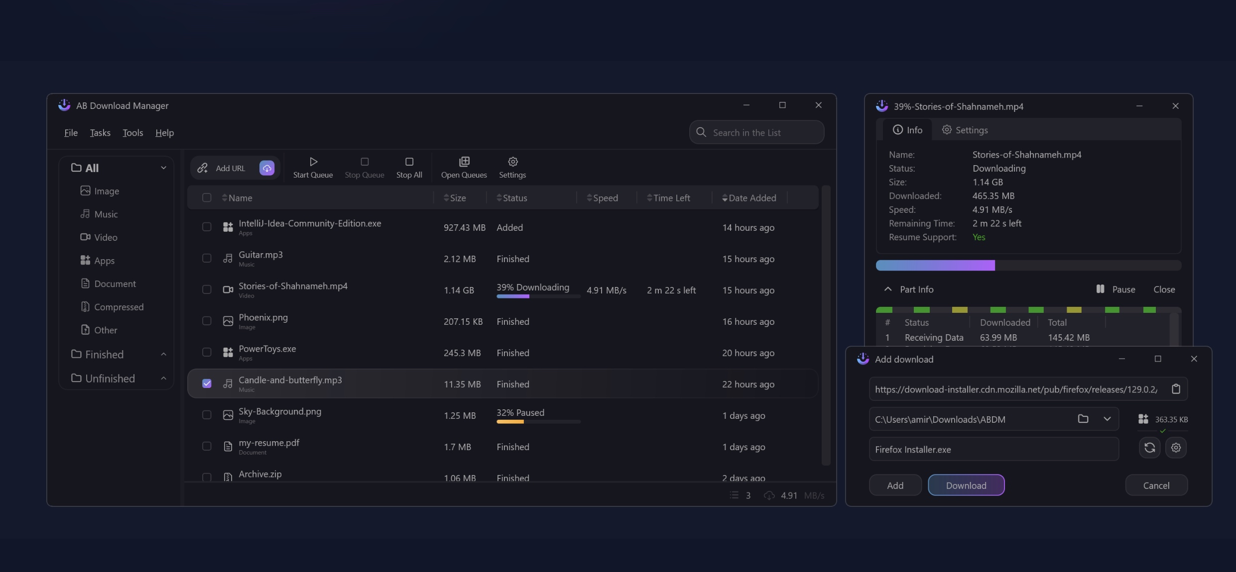 AB Download Manager