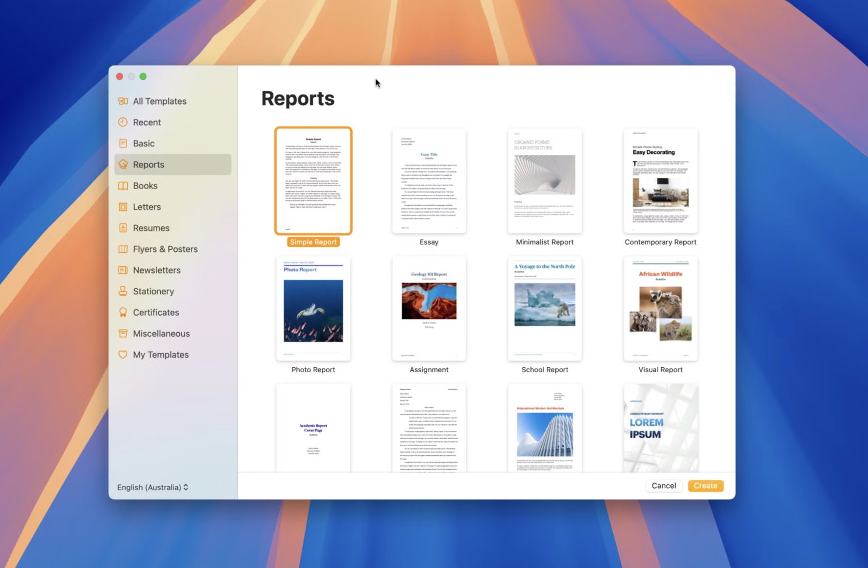 Pages