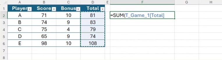 Excel 公式