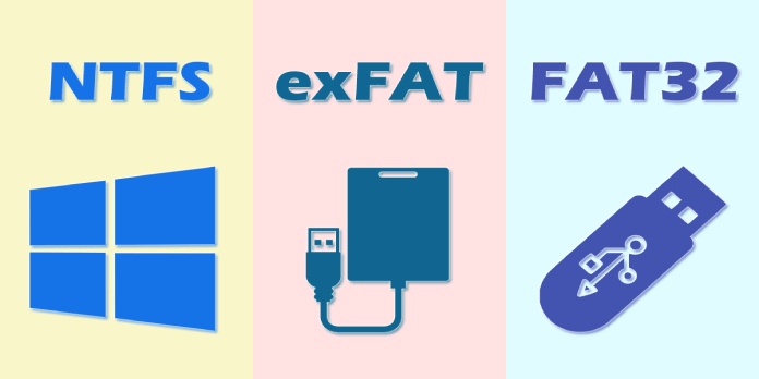FAT32、exFAT和NTFS