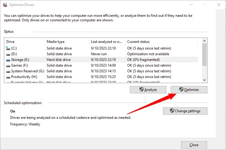 如何在Windows 10上对硬盘进行碎片整理