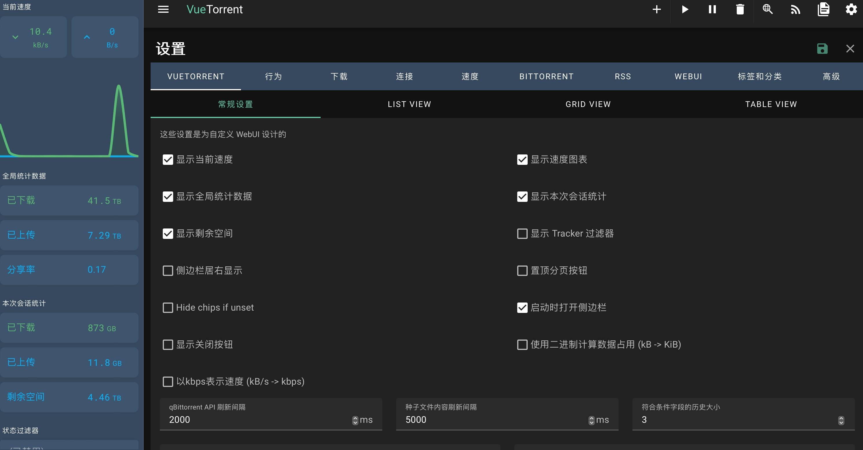🐒 VueTorrent：一款超级哇塞好用的qBittorrent主题，支持移动端！