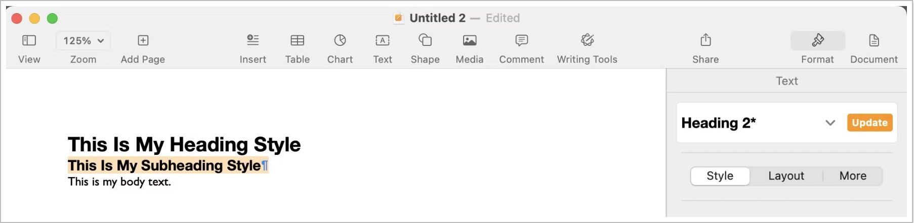 Pages