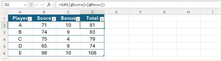Excel 公式