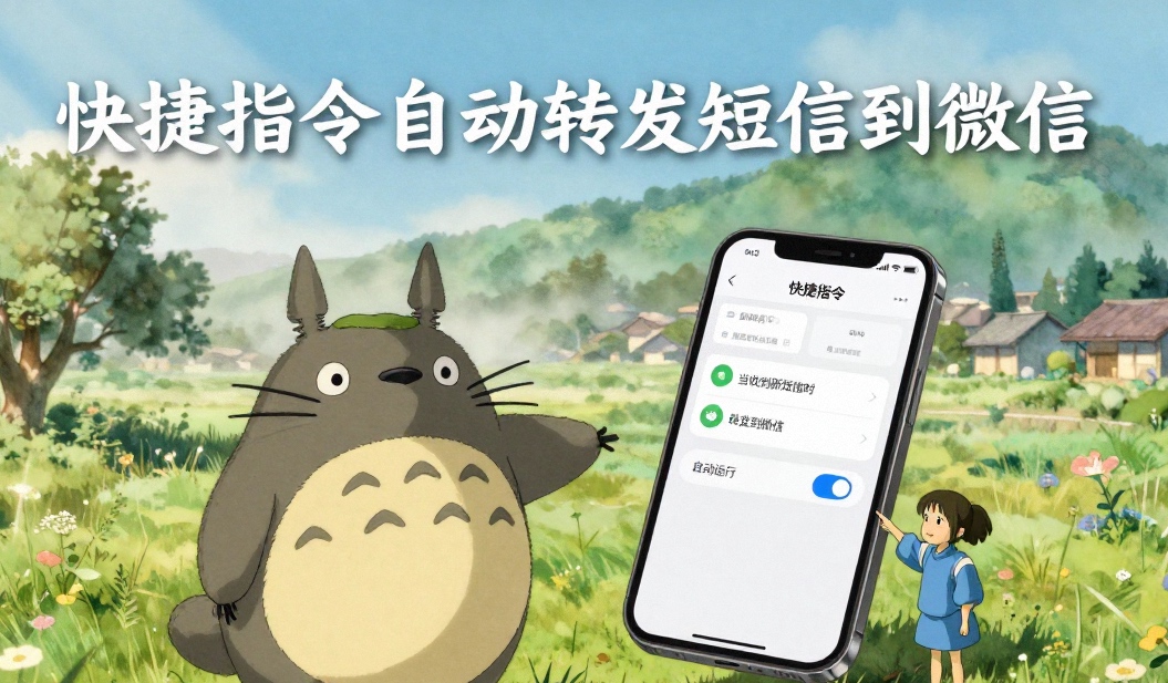 iPhone短信自动转发微信